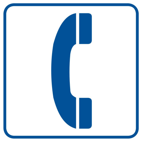 Telefon, 14,8x14,8 cm, PCV 1 mm