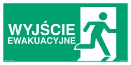 Znak AC129 Wyjście ewakuacyjne w prawo, 1000x500 mm, TS - Płyta TD fotoluminescencyjna