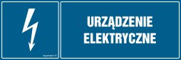 Znak HH016 Urządzenie elektryczne, 200x67 mm, PN - Płyta 1 mm