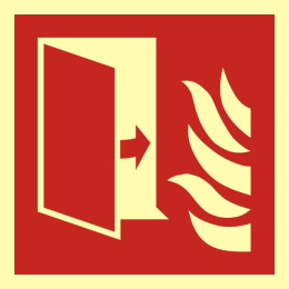 Drzwi przeciwpożarowe, 10x10 cm, folia