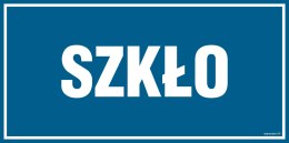 Znak PA561 Szkło - opakowanie 10 sztuk, 100x50 mm, PN - Płyta 1 mm