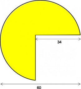 Elastyczny profil ochronny czarno - żółty typu A+ - 1 m
