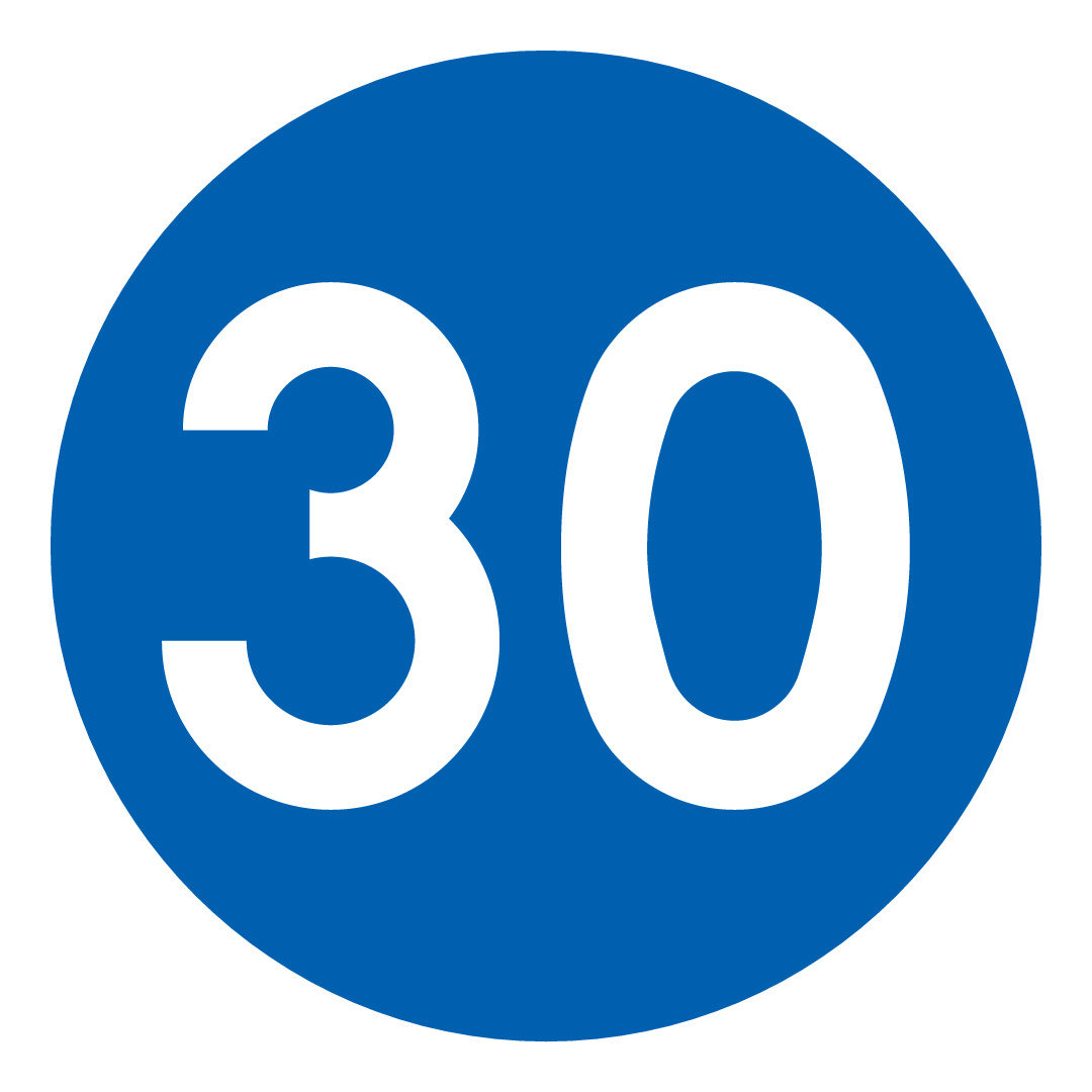 Znak C-14 30 km/h